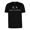 Miniatyrbillede 5 af 5: Armani Exchange sort t-shirt til mænd - Farve: Sort - Størrelse: L Svart S