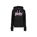 Miniatyrbillede 1 af 3: Sweatshirt med hætte i sort til kvinder Superdry pyntet Vl - SUPERDRY - Tøj - Lange ærmer - Hætte. Svart XS
