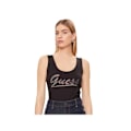 Pikkukuva 1 / 4: Guess Jeans Logo Top JBLK Jet Black A996 - Naisille - Slim - Klassinen Kaulus Svart XS
