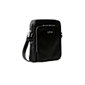 Miniatyrbild 4 av 4: GUESS Axelremsväska svart för män - Milano Top Zip Xbody med framficka 298809 svart