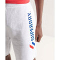 Pikkukuva 4 / 4: Sportstyle-applikoidulla kuviolla varustettu shortsi Superdry - jäävuorenvalkoinen mélange Glaciär vit fläckig M