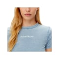 Miniatyrbillede 3 af 4: T-shirt i bomuld lige Blå S