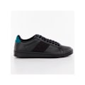 Miniatyrbillede 1 af 4: Klassiske bløde trikolore sneakers Le Coq Sportif - Sort - Unisex - Snørebånd - Flad - Læder Sort/havblå koral 43