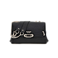 Miniatyrbild 1 av 3: Axelväska - GUESS - Silvye Convertible Xbody Flap Bag - Svart - 100% polyuretan - 686 g svart