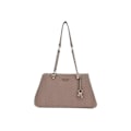 Miniatyrbillede 1 af 4: GUESS Skuldertaske taupe til kvinder - Anning Shoulder Satchel Bag Dark Taupe 292214 mol
