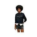 Miniatyrbillede 1 af 4: Sweat Superdry Dame Varsity Loose Sort Bomuld Svart XS