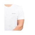 Pikkukuva 3 / 4: Armani Exchange miesten t-paita - Valkoinen - Rintalogo - Kontrastisia yksityiskohtia Vit M