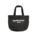 Miniatyrbillede 1 af 4: Superdry Dame Strand Taske Sort Syntetisk Svart