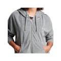 Miniatyrbillede 3 af 3: Sweat Superdry Dame Velour Grå Kotton Grå M