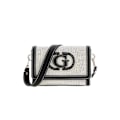Miniatyrbild 1 av 4: GUESS Axelväska med axelrem i kräm och svart för kvinnor - Sebina Flap Shoulder Bag Natural / Black 293478 kräm, svart