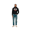 Pikkukuva 2 / 4: Superdry Miesten Perfect Fit Script Musta Puuvilla Svart M