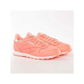Miniatyrbillede 1 af 4: Baskets Børn Mixte - Reebok - Classic Leather BS8981 - Læder Rosa - Snørebånd - Flade Lyserød 36