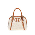 Pikkukuva 1 / 4: Käsilaukku - GUESS - Sebina Satchel - Kermainen / Vaalea ruskea - 25x22x10 cm - 755g grädde, ljusbrun