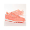 Miniatyrbillede 2 af 4: Baskets Børn Mixte - Reebok - Classic Leather BS8981 - Læder Rosa - Snørebånd - Flade Lyserød 36