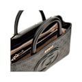 Miniatyrbillede 2 af 3: Håndtaske - Guess jeans - Eco Mietta - Monogram - 100% Polyurethan - Lynlås GRÅ
