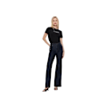 Miniatyrbillede 3 af 4: T-shirt med uni logo og nitter - Guess jeans - Dame Svart XS