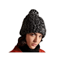 Miniatyrbillede 2 af 3: Hue - Superdry - Tvistet - Sort tweed - Sherpa foring - Klassisk pompon tweed noir Unik storlek