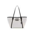 Miniatyrbild 1 av 4: Axelväska - GUESS - Sebina Tote Bag - Grädde / Svart - 47x25x15 cm - Kvinna kräm, svart