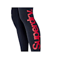 Pikkukuva 2 / 3: Naisten leggingsit - Superdry - Logo Core - Elastinen vyötärö - Nilkkapituus - Sininen eclipse Eclipse Marinblå 36