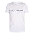 Pikkukuva 5 / 5: T-paita Miehet - ARMANI EXCHANGE - Valkoinen - Rintalogolla - Pyöreä kaula-aukko - Lyhyet hihat Vit M