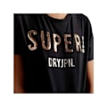 Miniatyrbillede 4 af 4: T-shirt Superdry Dame Jpn Paillette sort Coton Svart XS