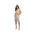 Miniatyrbillede 3 af 4: Veste moto similicuir femme Guess Lana - gold foil combo - XL guldfolie combo XS