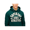 Pikkukuva 4 / 4: Hiki Superdry Miehet Urheilu Essentials Vihreä Puuvilla Grön XL