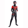Pikkukuva 2 / 4: Spider-Man lasten Halloween-asu, topattu haalari ja naamio Musta Punainen 1 Black Red 1 130