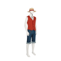 Miniatyrbilde 8 av 10: Anime Monkey D Luffy Cosplay kostyme 2XL