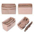 Miniatyrbilde 5 av 5: 2023 Ny Beste Rabatt Reisearrangør Håndveske Filtveske Tote Liner Håndveske Innlegg Dame 3 Størrelser Khaki Khaki 26*13*16
