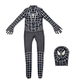 Miniatyrbild 2 av 3: Spider-Man ungdom Halloween-dräkt, vadderad jumpsuit med mask Black Black 150