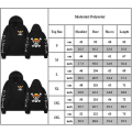 Miniatyrbild 2 av 2: One Piece Anime Print Huvtröja Långärmad Casual Huvtröjor Pullover Toppar För män Kvinnor M