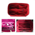 Miniatyrbild 2 av 5: 2023 New Best Discount Travel Organizer Handväska Filtväska Tote Liner Handväska Påse Insats Dam 3 storlekar Red Red 22*11*13