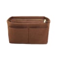 Miniatyrbilde 1 av 5: 2023 Ny Beste Rabatt Reisearrangør Håndveske Filtveske Tote Liner Håndveske Veske Innlegg Dame 3 Størrelser Brun Brown 26*13*16