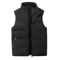 Pikkukuva 1 / 2: Kevyt ja pakkautuva untuvaliivit miehille, hihaton, tikattu J Black XL