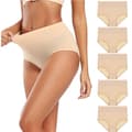 Trosor med hög midja (5-pack) Beige L Beige Beige L