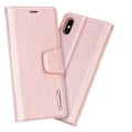 Miniatyrbild 8 av 11: Hanman Plånboksfodral för iPhone X/XS Roséguld Roséguld