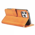 Miniatyrbild 3 av 11: iPhone 15 PU-läderfodral - (2-kortfack) Mörkbrun