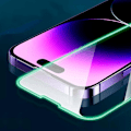 Miniatyrbild 10 av 11: iPhone 15 plus Skärmskydd Självlysande Ram 9H 0,3mm Självlysande