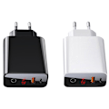 Miniatyrbilde 1 av 11: Effektfull Type-C USB Väggadapter BASEUS Svart Svart