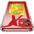Miniatyrbild 8 av 10: iPhone 11 Pro - Stötdämpande Praktiskt Silikonskal Transparent Transparent/Genomskinlig