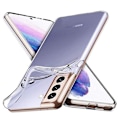 Pikkukuva 11 / 11: Samsung Galaxy S21 - Skyddande Silikonskal FLOVEME Transparent
