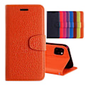 Pikkukuva 1 / 11: iPhone 11 Pro Max - Praktiskt Plånboksfodral (NKOBEE) Orange Orange