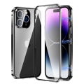 Pikkukuva 3 / 11: iPhone 15 Pro - Stilrent Magnetiskt Dubbelsidigt Skal Marinblå