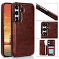Miniatyrbillede 1 af 11: Samsung Galaxy S24 FE Case - Elegans och Funktion i Ett Brun