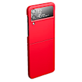 Pikkukuva 1 / 11: Stötdämpande matt fast PC-skal för Samsung Galaxy Z Flip 4 Red