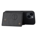Pikkukuva 9 / 11: iPhone 15 - Lyxigt Retro Läder Plånboksfodral 4-Kortfack Black