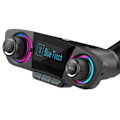 Pikkukuva 2 / 11: Bluetooth 5.0 FM Transmitter Modulator Stereo Svart Svart