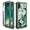 Pikkukuva 5 / 11: iPhone X/XS - Stötdämpande Smart Skyddsfodral Svart/Röd
