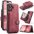 Miniatyrbilde 2 av 11: iPhone 16 Plus - Premiumskydd med Magnetiskt Kortfacksskal Roséguld